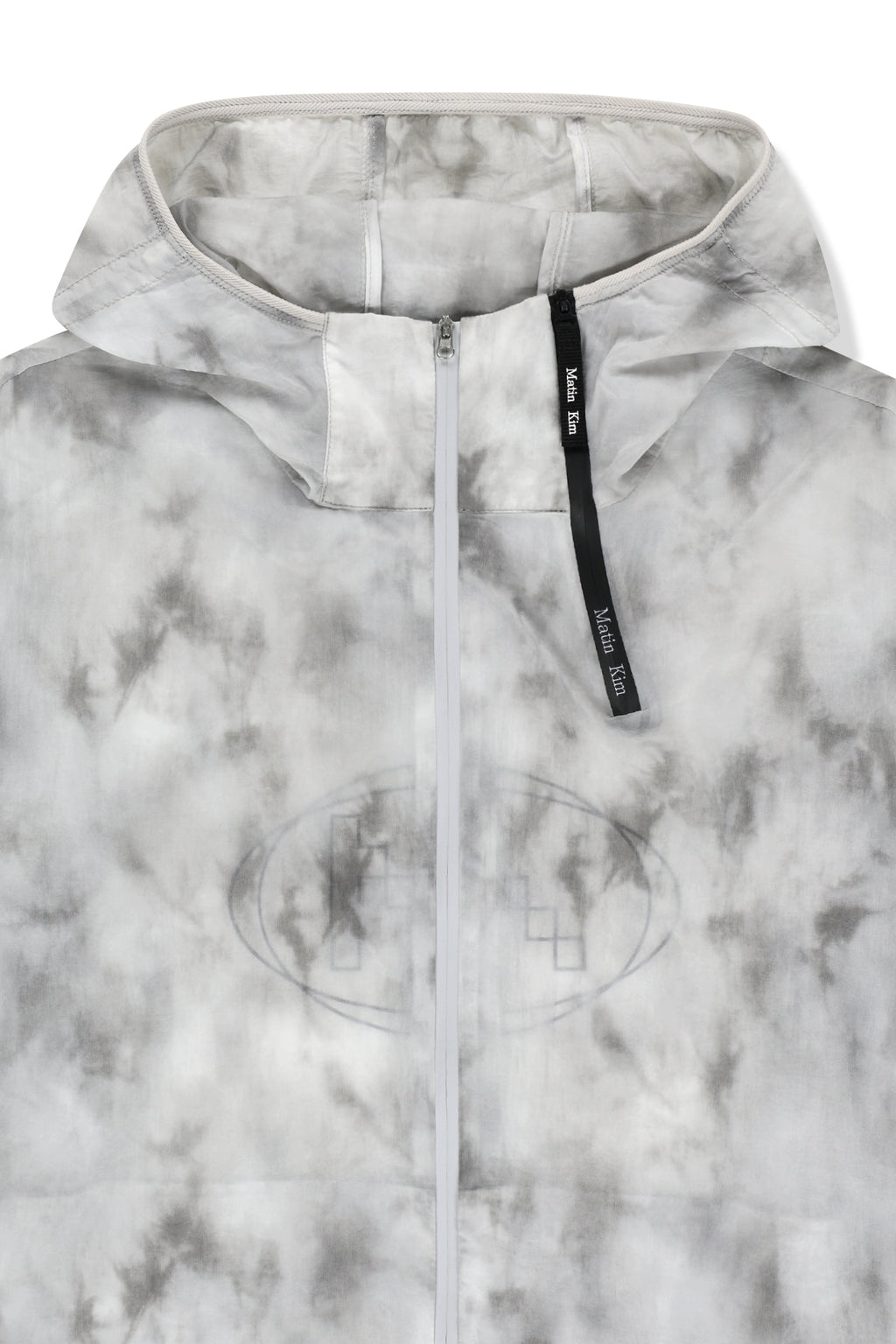 Matin Kim - Matin Pace Reflective Logo Windbreaker (Light Grey) product image 3 | TRAB K-Fashion Australia
