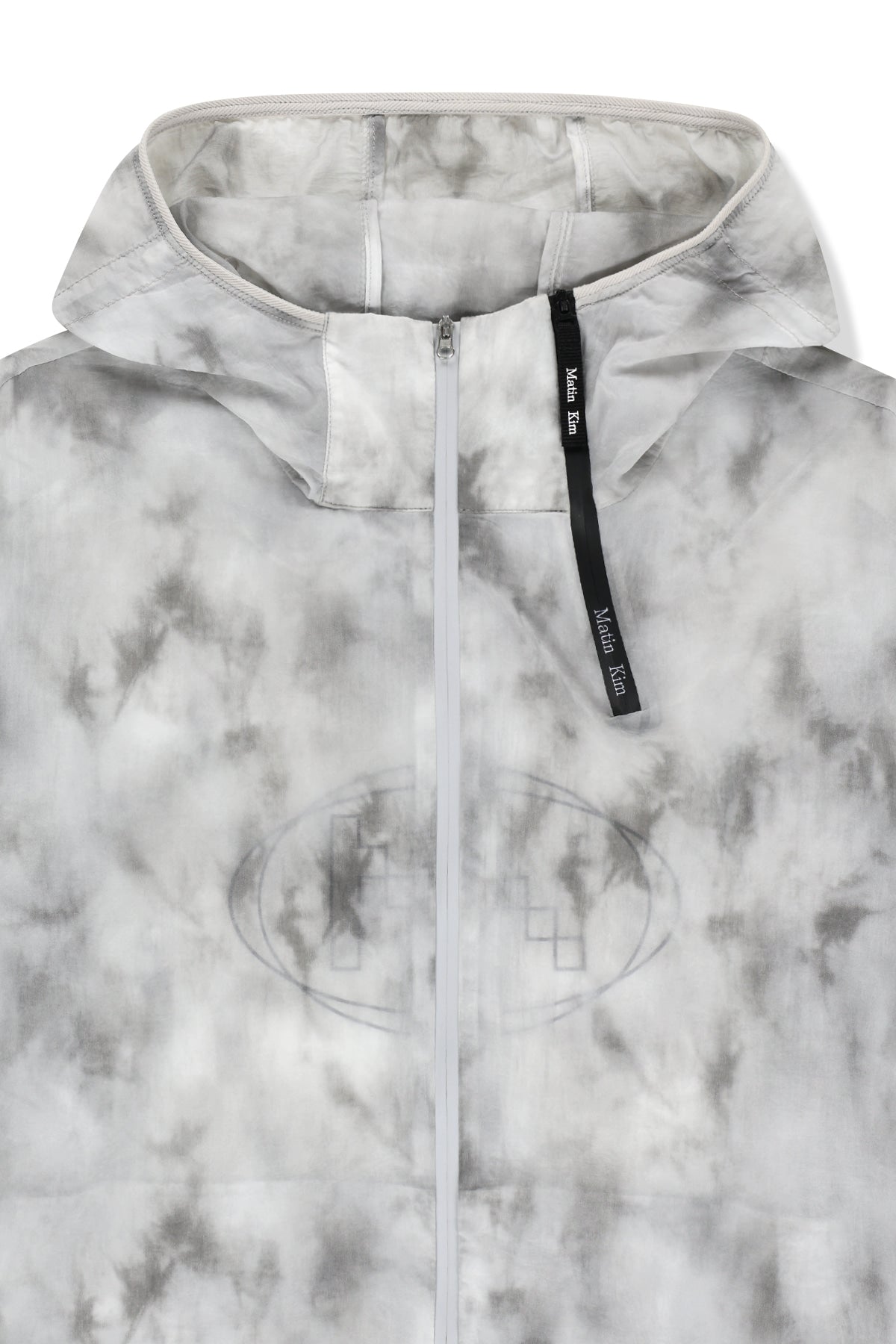 Matin Kim - Matin Pace Reflective Logo Windbreaker (Light Grey) product image 3 | TRAB K-Fashion Australia