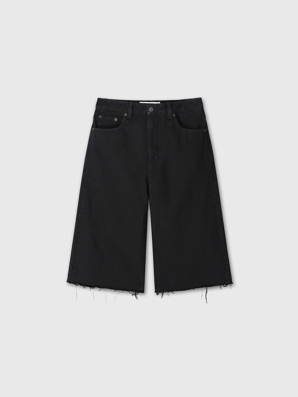 Tonywack - Raw Hem Denim Bermuda Shorts (Washed Black) product image 8 | TRAB K-Fashion Australia