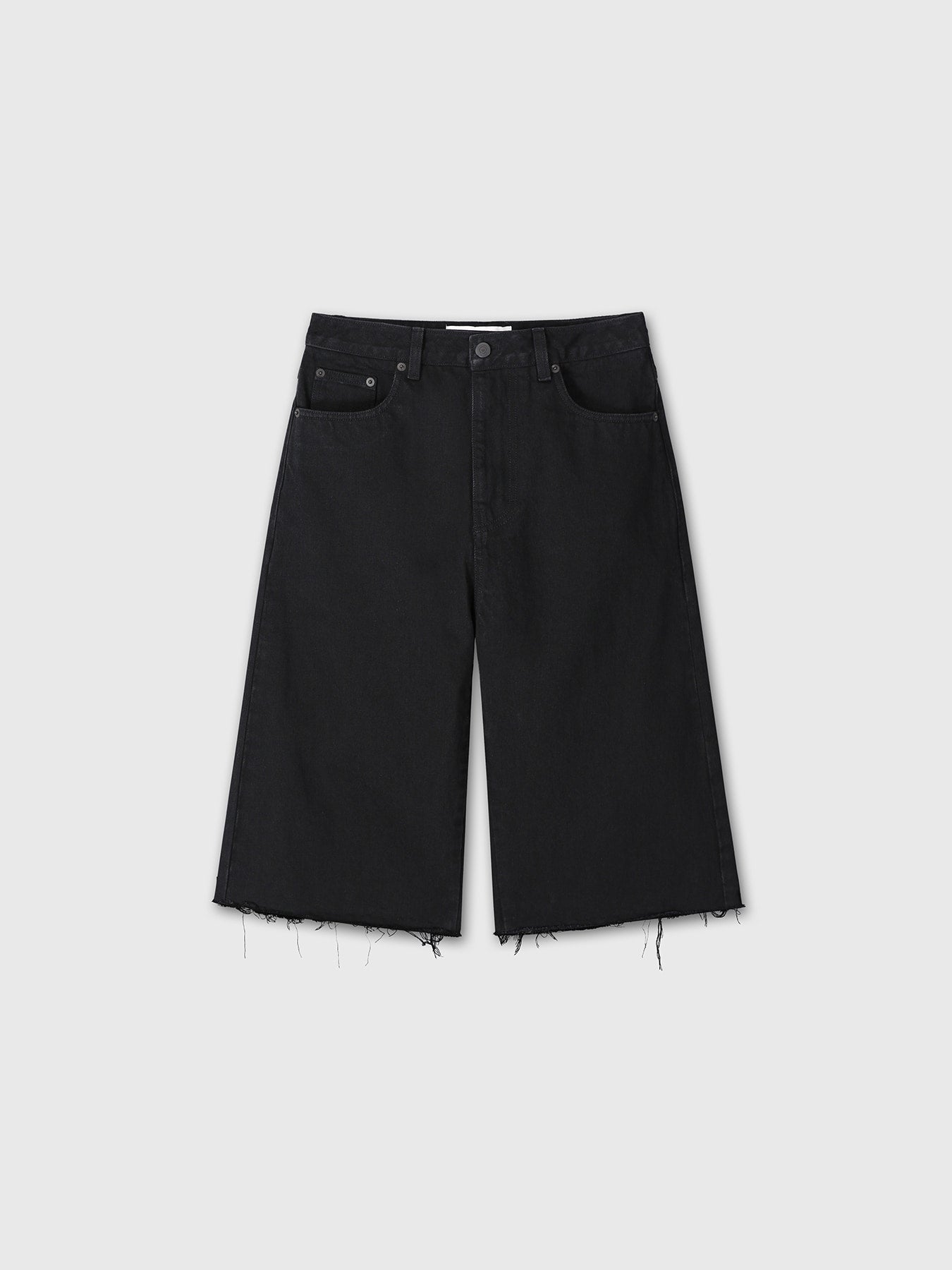 Tonywack - Raw Hem Denim Bermuda Shorts (Washed Black) product image 8 | TRAB K-Fashion Australia