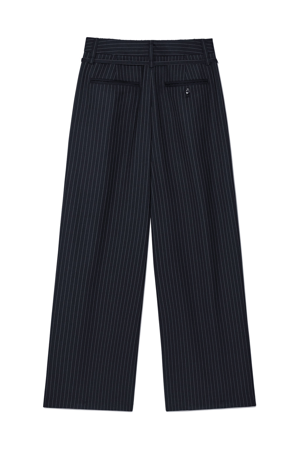 Matin Kim - Tuck Point Stripe Trouser (Dark Navy) product image 2 | TRAB K-Fashion Australia