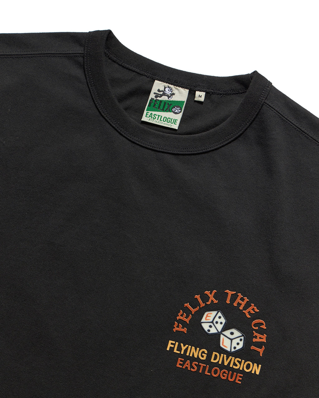 Eastlogue - Felix Flying Division Embroidered T-shirts (Black) product image 3 | TRAB K-Fashion Australia