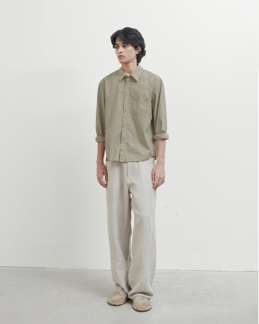Brownyard - Waist Cut Shirt (Beige) product image 1 | TRAB K-Fashion Australia