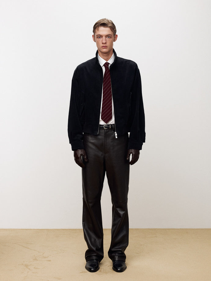 Tonywack - Italian Corduroy Harrington Jacket (Navy) product image 2 | TRAB K-Fashion Australia