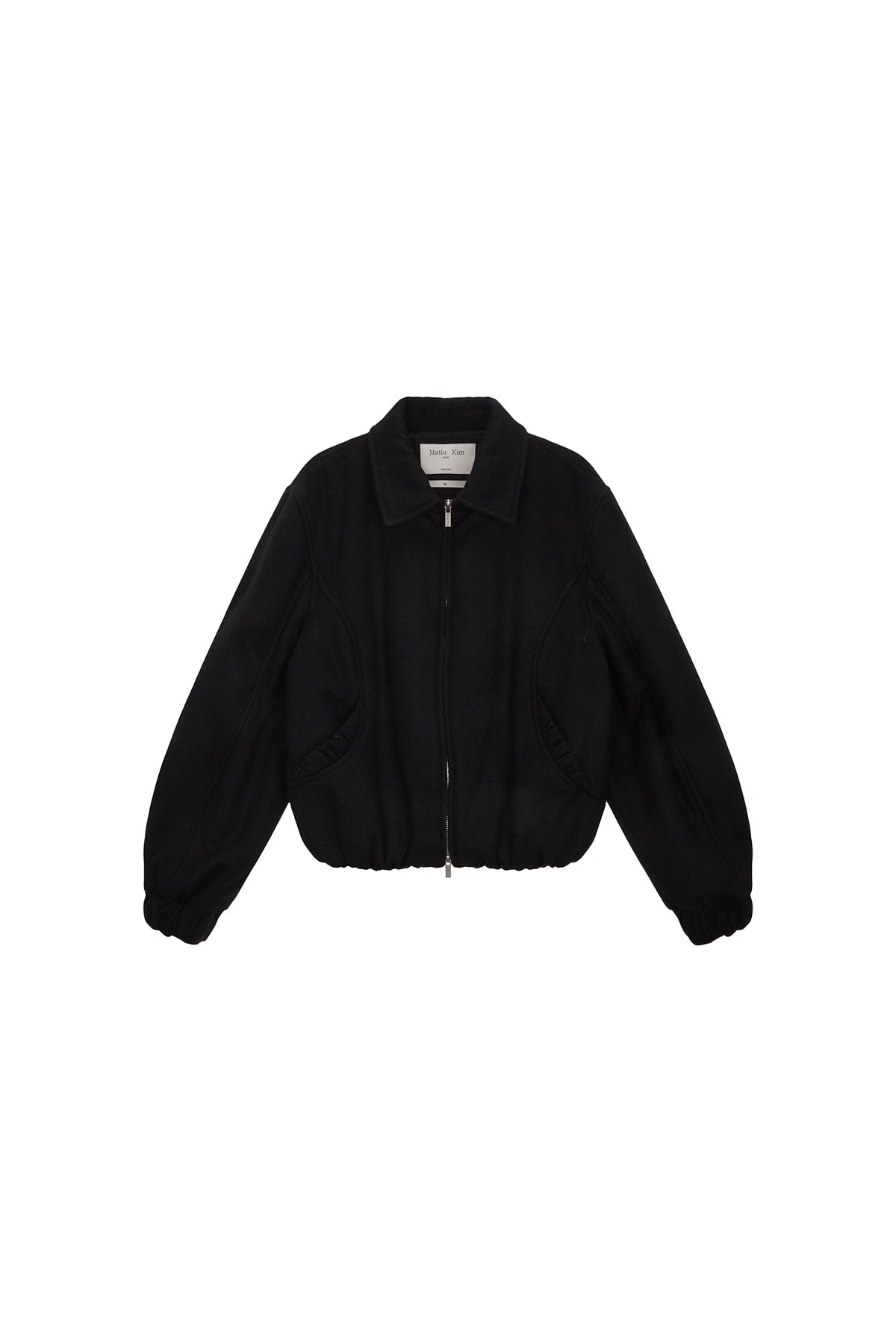 Matin Kim - Volume Zip Up Bomber Jumper (Black) product image 1 | TRAB K-Fashion Australia