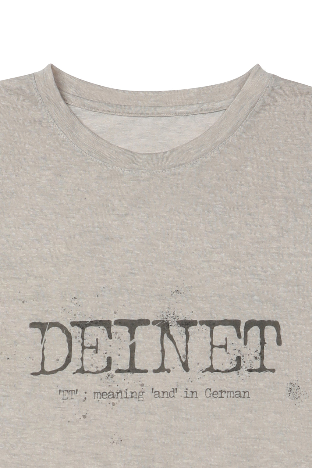 Deinet - Overfit Sweat Graphics T-Shirt (Ash Beige) product image 3 | TRAB K-Fashion Australia