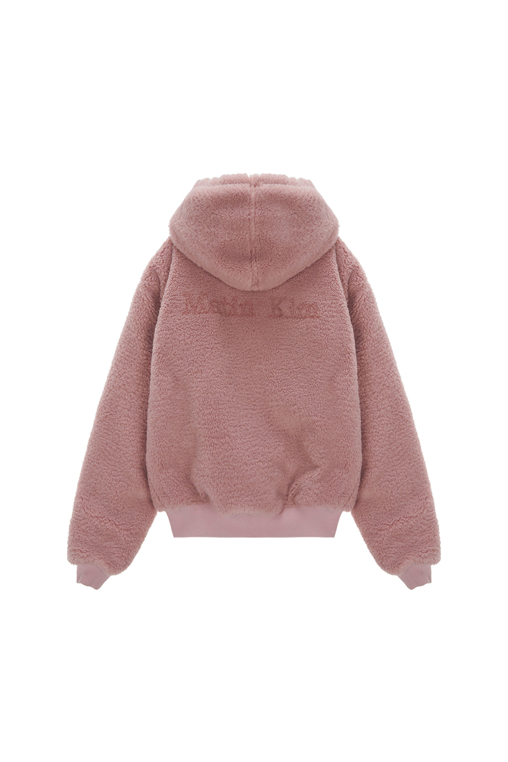 Matin Kim - Logo Point Fleece Hoody Jumper (Pink) product image 2 | TRAB K-Fashion Australia