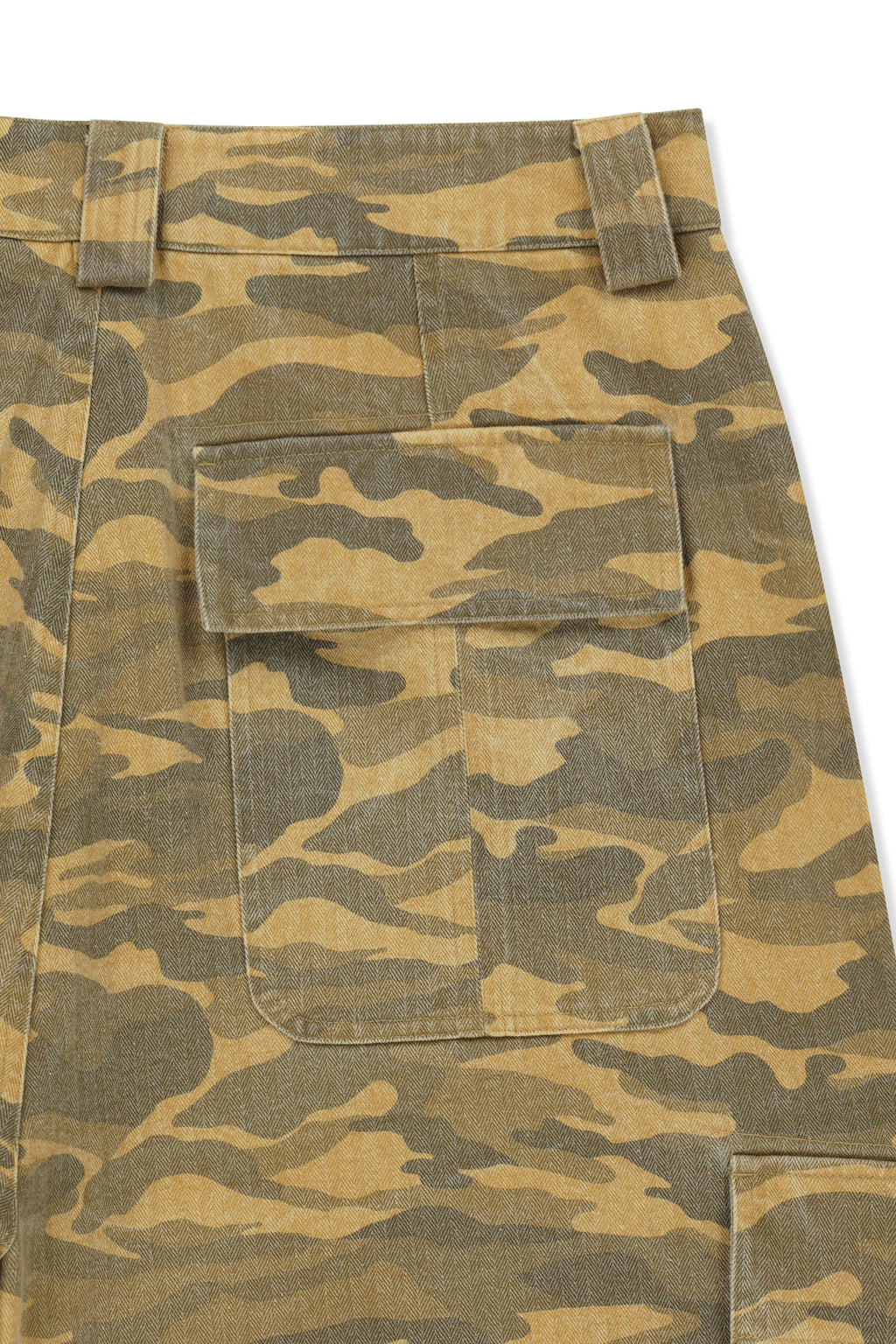 Matin Kim - Camouflage Cargo Bermuda Pants (Camel) product image 5 | TRAB K-Fashion Australia