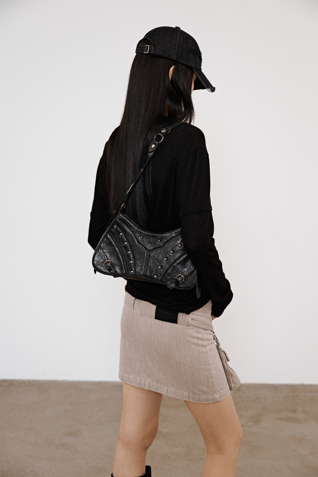 Deinet - Fake Hood Long Sleeve (Black) product image 8 | TRAB K-Fashion Australia