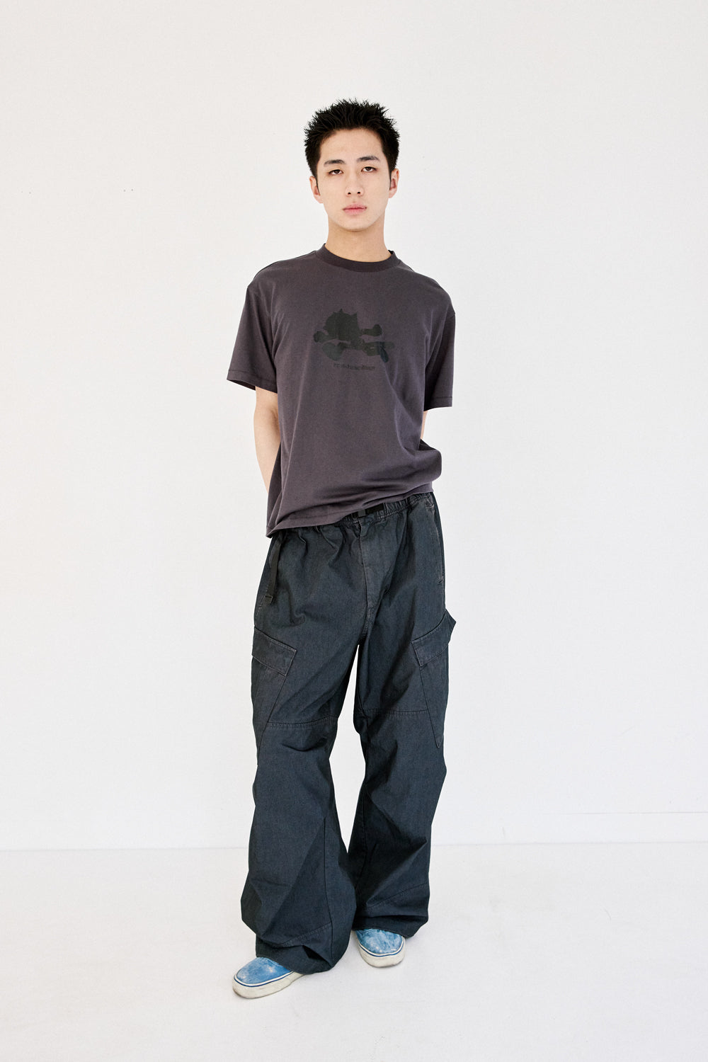 Hatchingroom - Ghost Felix Tee Purple (Charcoal) product image 8 | TRAB K-Fashion Australia
