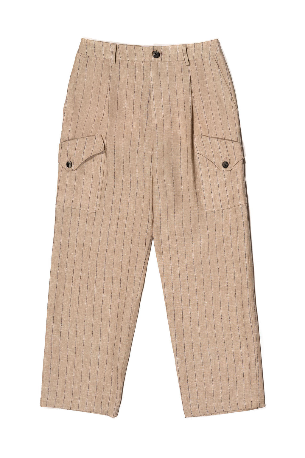 Ioedle - Linen Cargo Pants (Beige) product image 2 | TRAB K-Fashion Australia