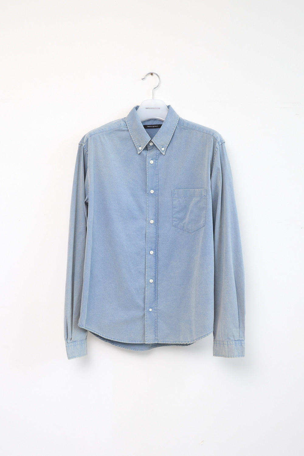 Hatchingroom - Out Button Shirt Bleached (Sax) product image 1 | TRAB K-Fashion Australia