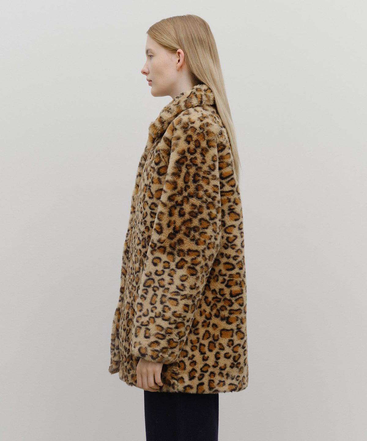 Marithe & Francois Girbaud - Mid Shearling Fur Coat (Brown) product image 3 | TRAB K-Fashion Australia
