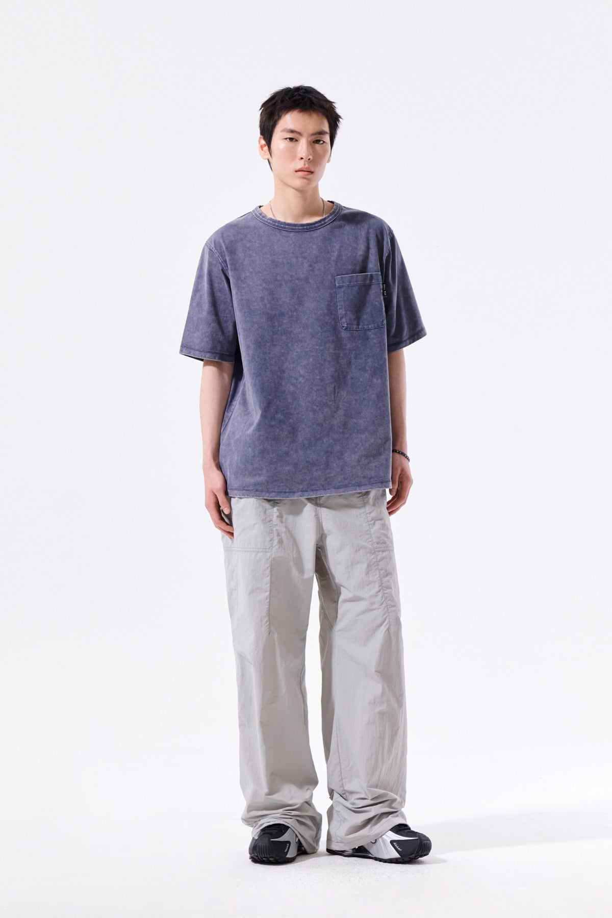Matin Kim - Vintage Washed Pocket Top (Smoke Blue) product image 10 | TRAB K-Fashion Australia