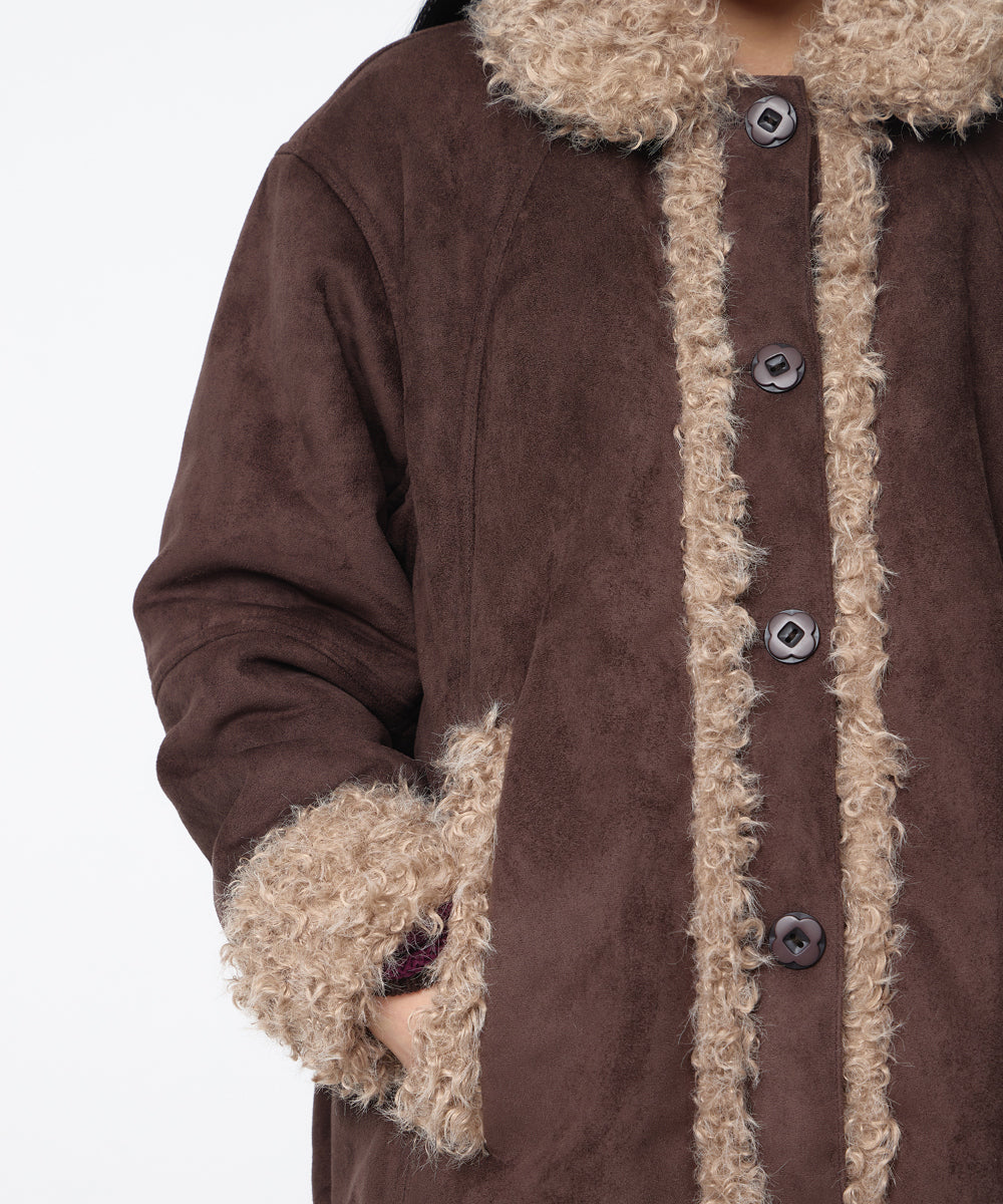 Coyseio - Hairy Suede Mustang Jacket (Brown) product image 8 | TRAB K-Fashion Australia