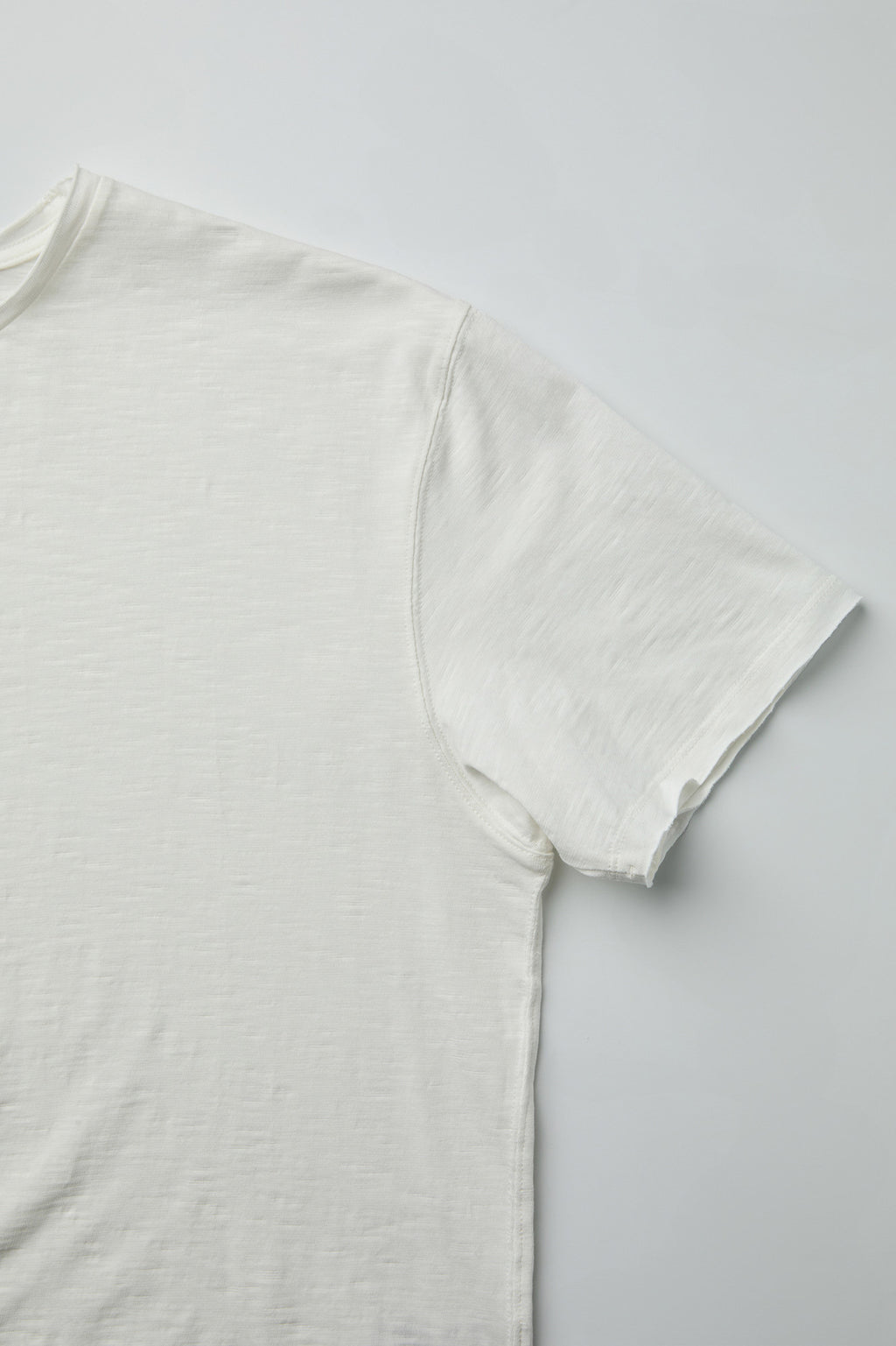 Coor - Low-Cut Cotton Slub T-Shirt (Offwhite) product image 6 | TRAB K-Fashion Australia