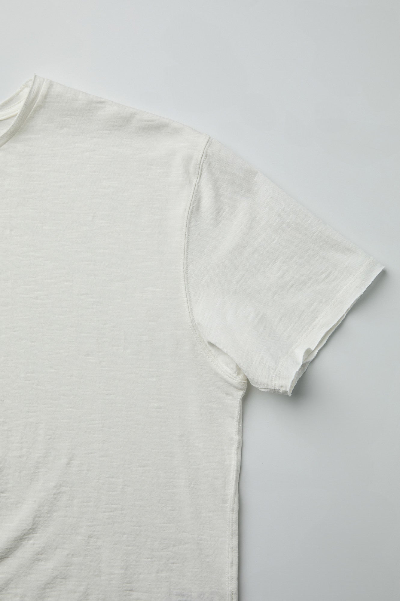 Coor - Low-Cut Cotton Slub T-Shirt (Offwhite) product image 6 | TRAB K-Fashion Australia