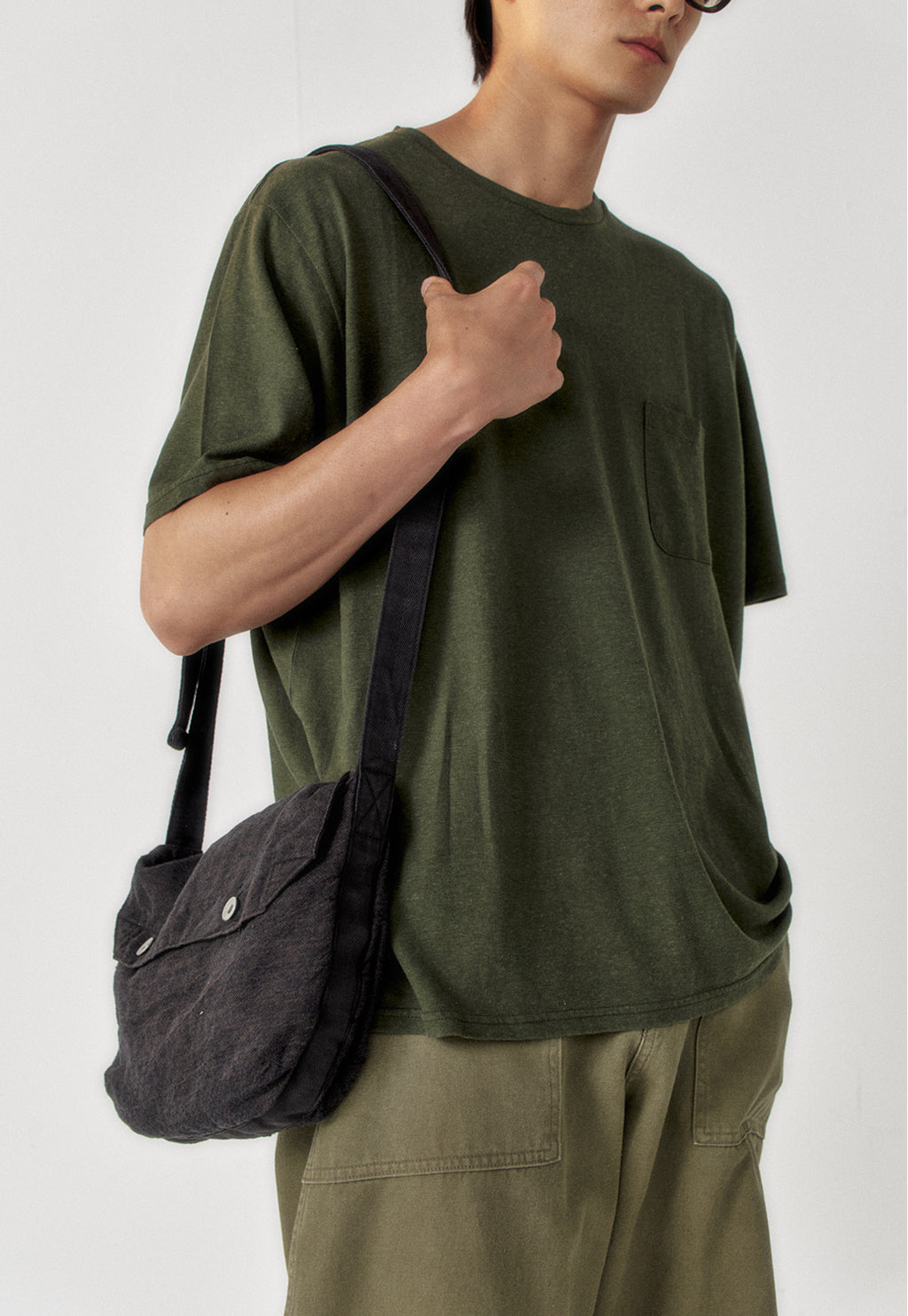 Art if acts - Linen Pocket Tee (Olive) product image 6 | TRAB K-Fashion Australia
