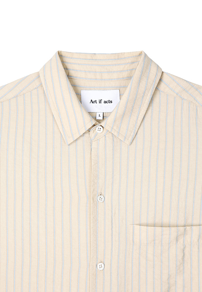 Art if acts - Wrinkle Rayon Half Shirt (French Beige) product image 9 | TRAB K-Fashion Australia