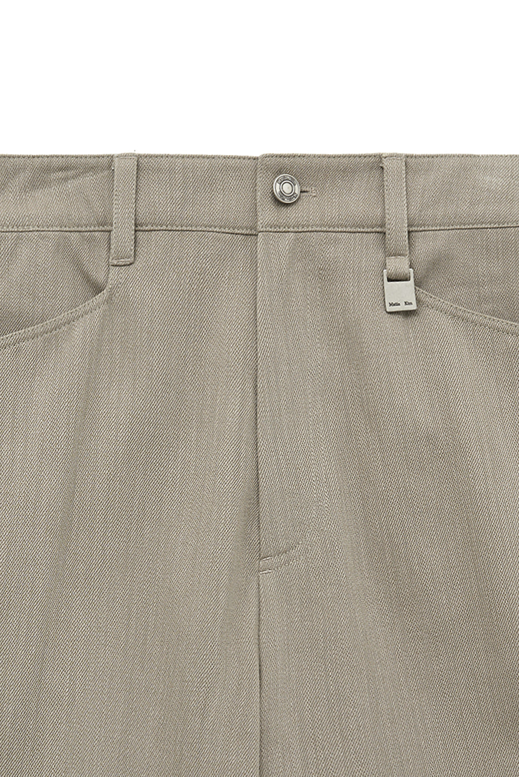 Matin Kim - Big Pocket Two Tone Wide Pants (Beige) product image 4 | TRAB K-Fashion Australia