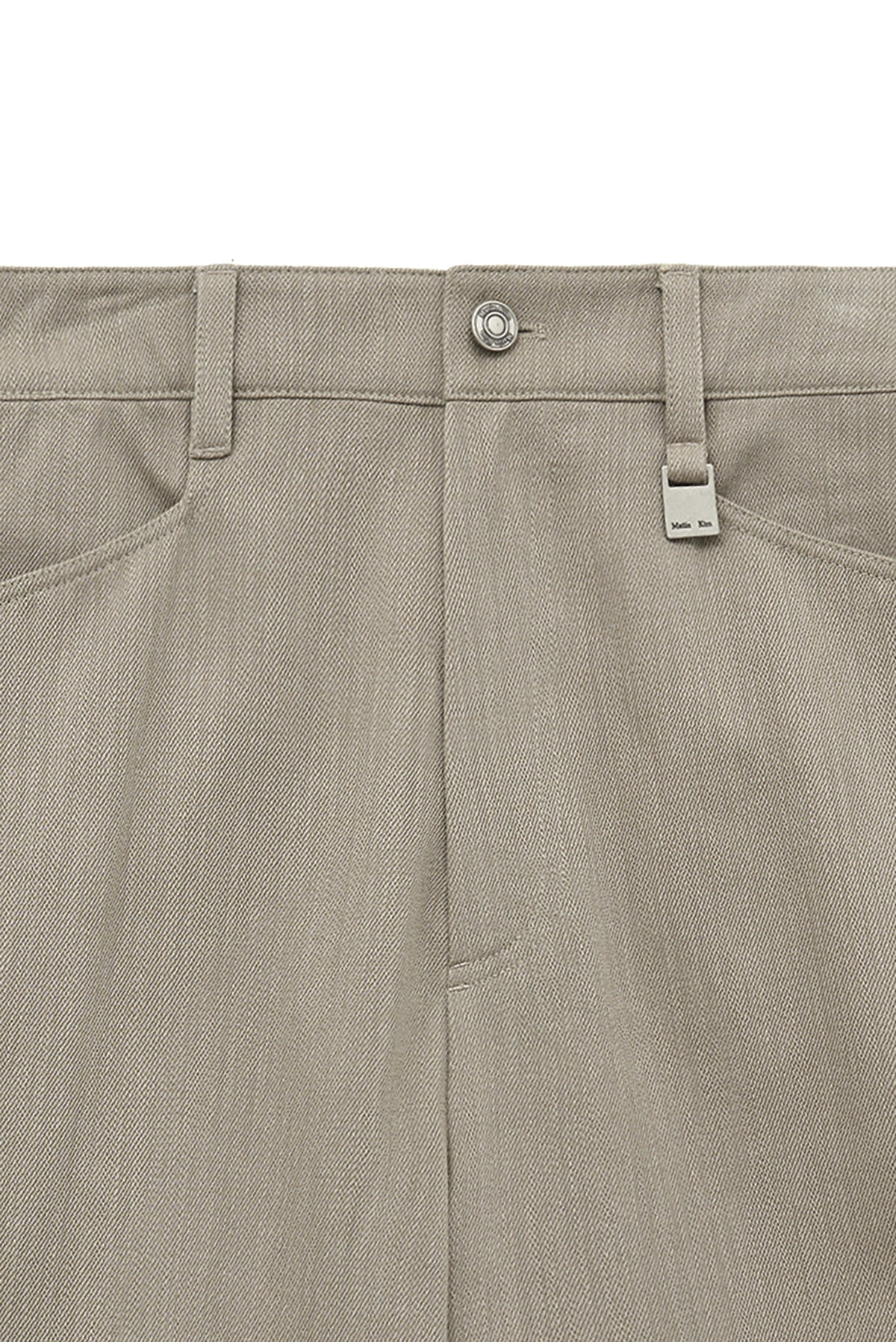 Matin Kim - Big Pocket Two Tone Wide Pants (Beige) product image 4 | TRAB K-Fashion Australia