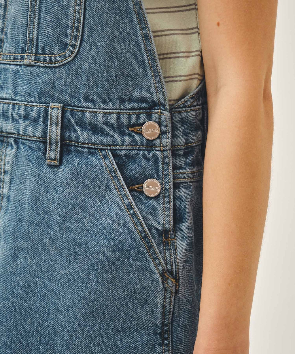Marithe & Francois Girbaud - Denim Overall Midi Skirt (Blue) product image 5 | TRAB K-Fashion Australia