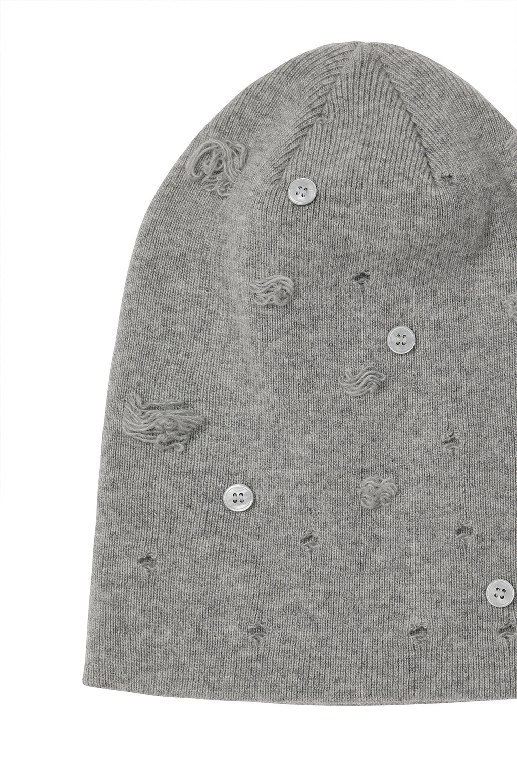 Deinet - Vintage Button Beanie (Grey) product image 5 | TRAB K-Fashion Australia