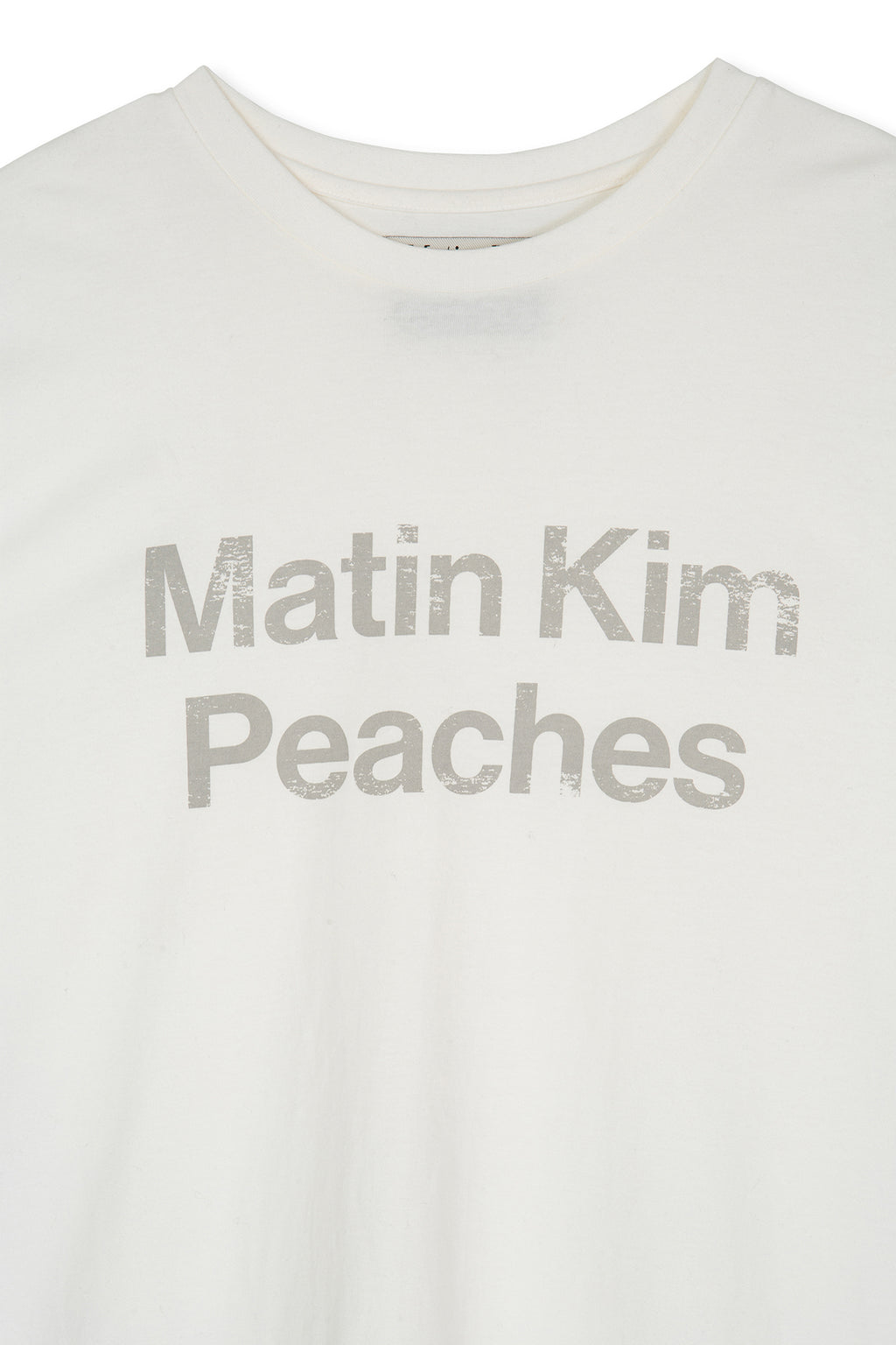 Matin Kim - Peaches Logo Graphic Top (White) product image 6 | TRAB K-Fashion Australia