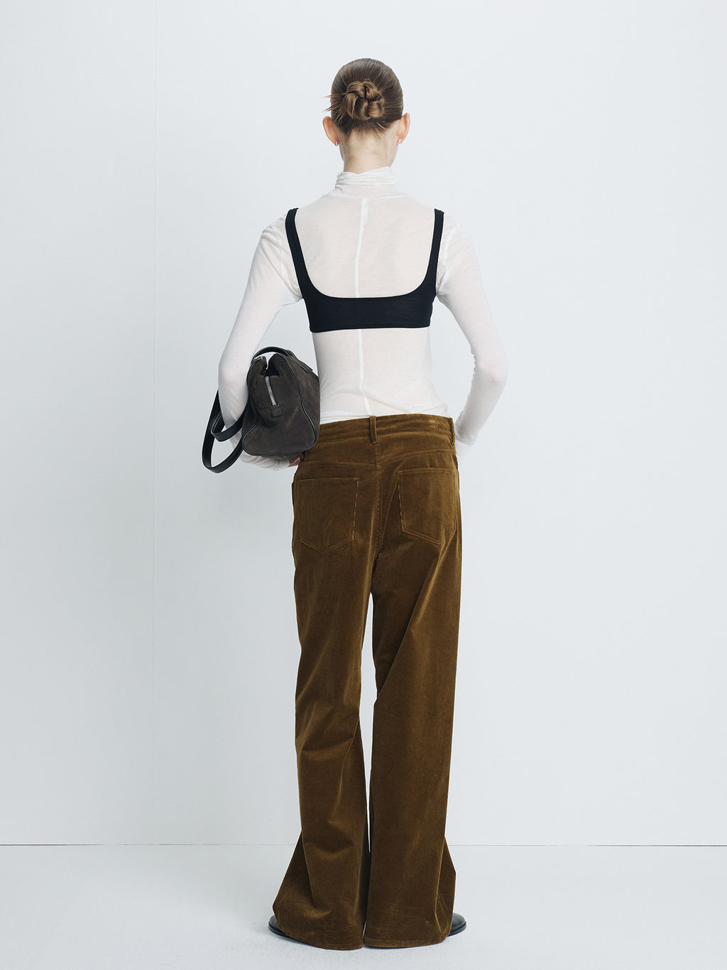 Tonywack - Corduroy Oversized Pants (Olive Brown) product image 3 | TRAB K-Fashion Australia