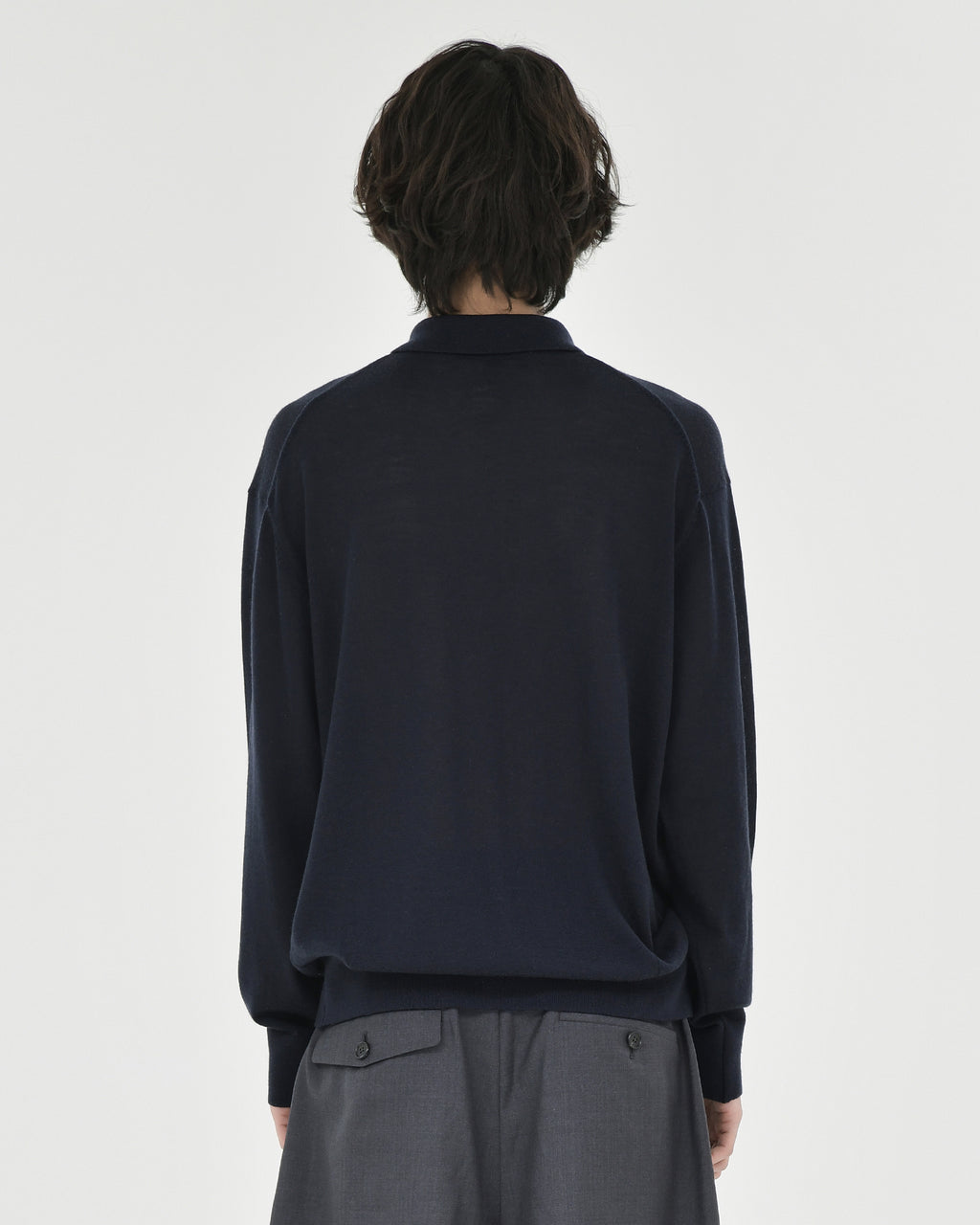 Brownyard - Knit Pique Shirt (Dark Navy) product image 2 | TRAB K-Fashion Australia