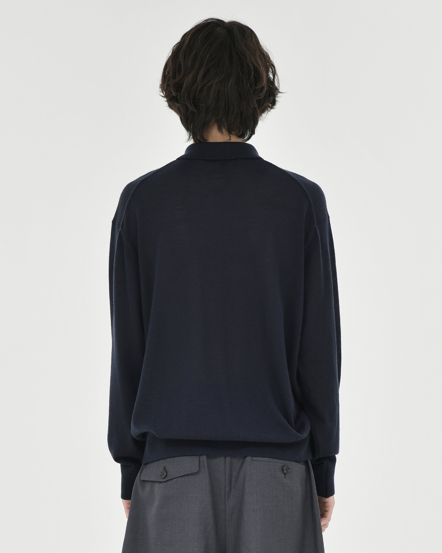 Brownyard - Knit Pique Shirt (Dark Navy) product image 2 | TRAB K-Fashion Australia