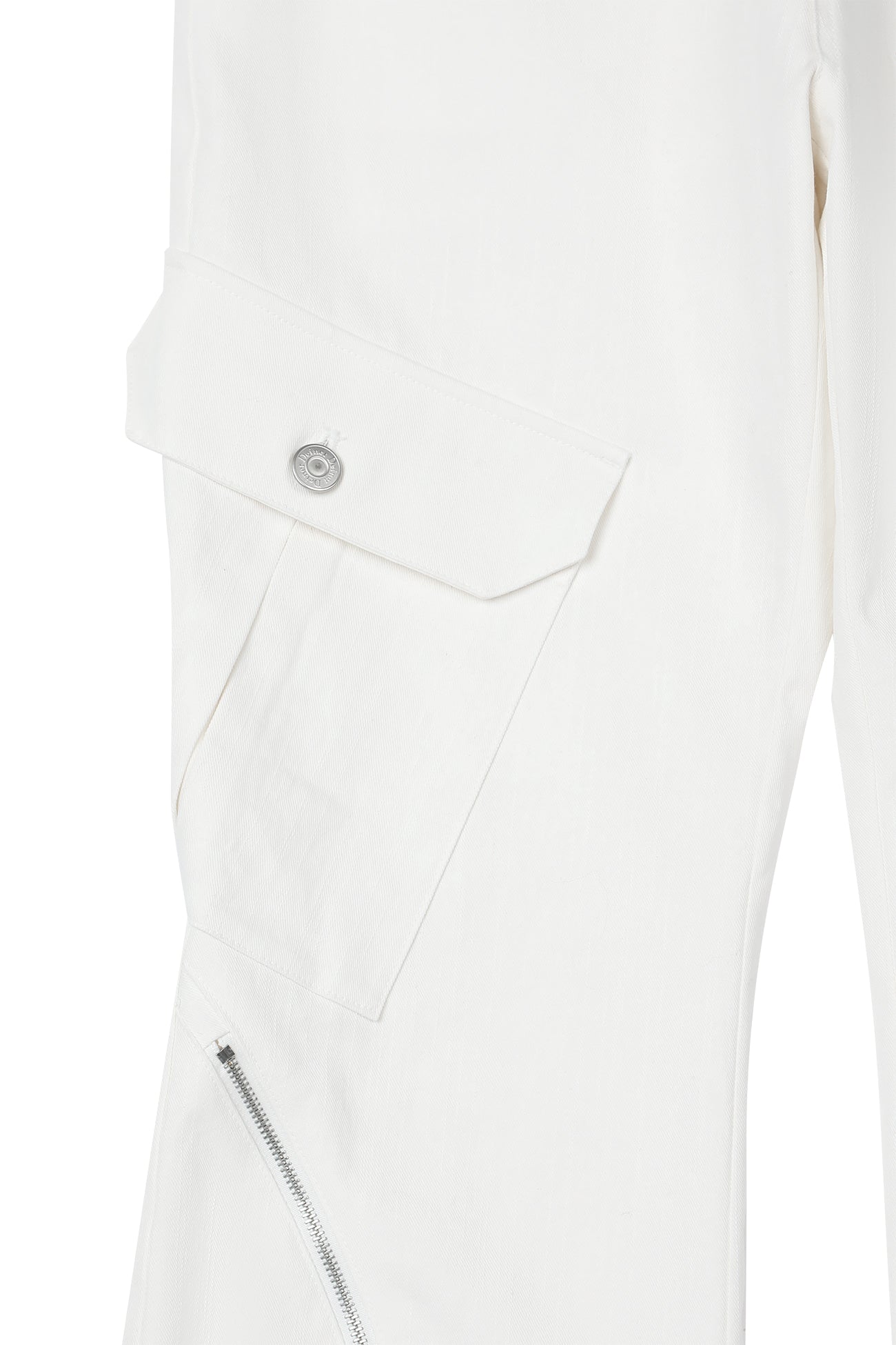 Deinet - Zipper Bootscut Cargo Pants (White) product image 13 | TRAB K-Fashion Australia