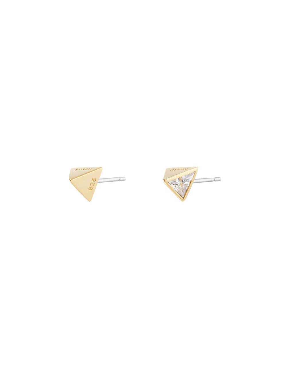 Numbering - Triangle Stud Earrings #3193 product image 6 | TRAB K-Fashion Australia