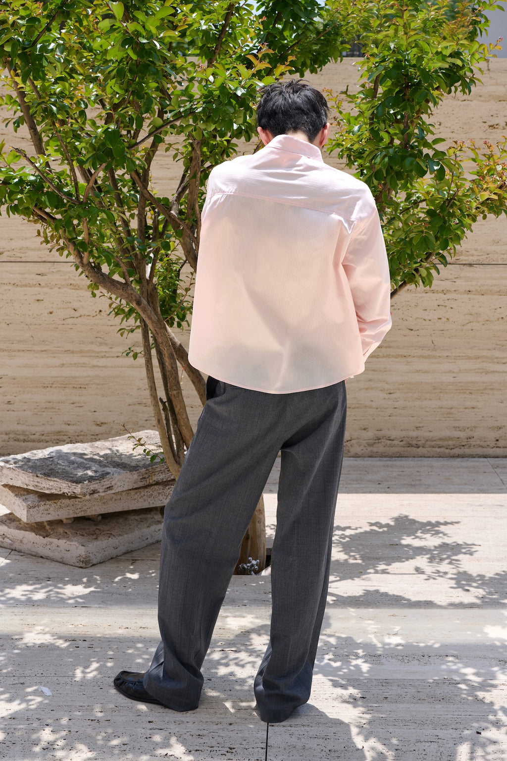 STU - Stripe Crop Shirt (Pink) product image 14 | TRAB K-Fashion Australia