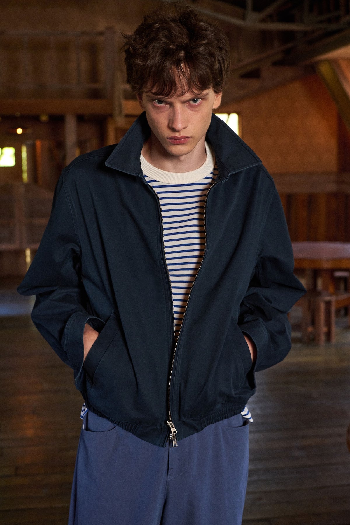STU - Curved Cuff Jacket (Navy) product image 12 | TRAB K-Fashion Australia