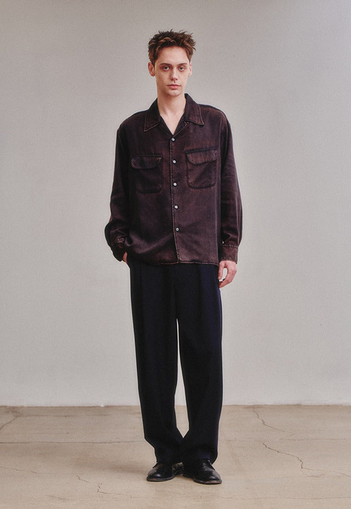 Art if acts - Tencel Two Pocket Shirt (Vintage Navy) product image 1 | TRAB K-Fashion Australia