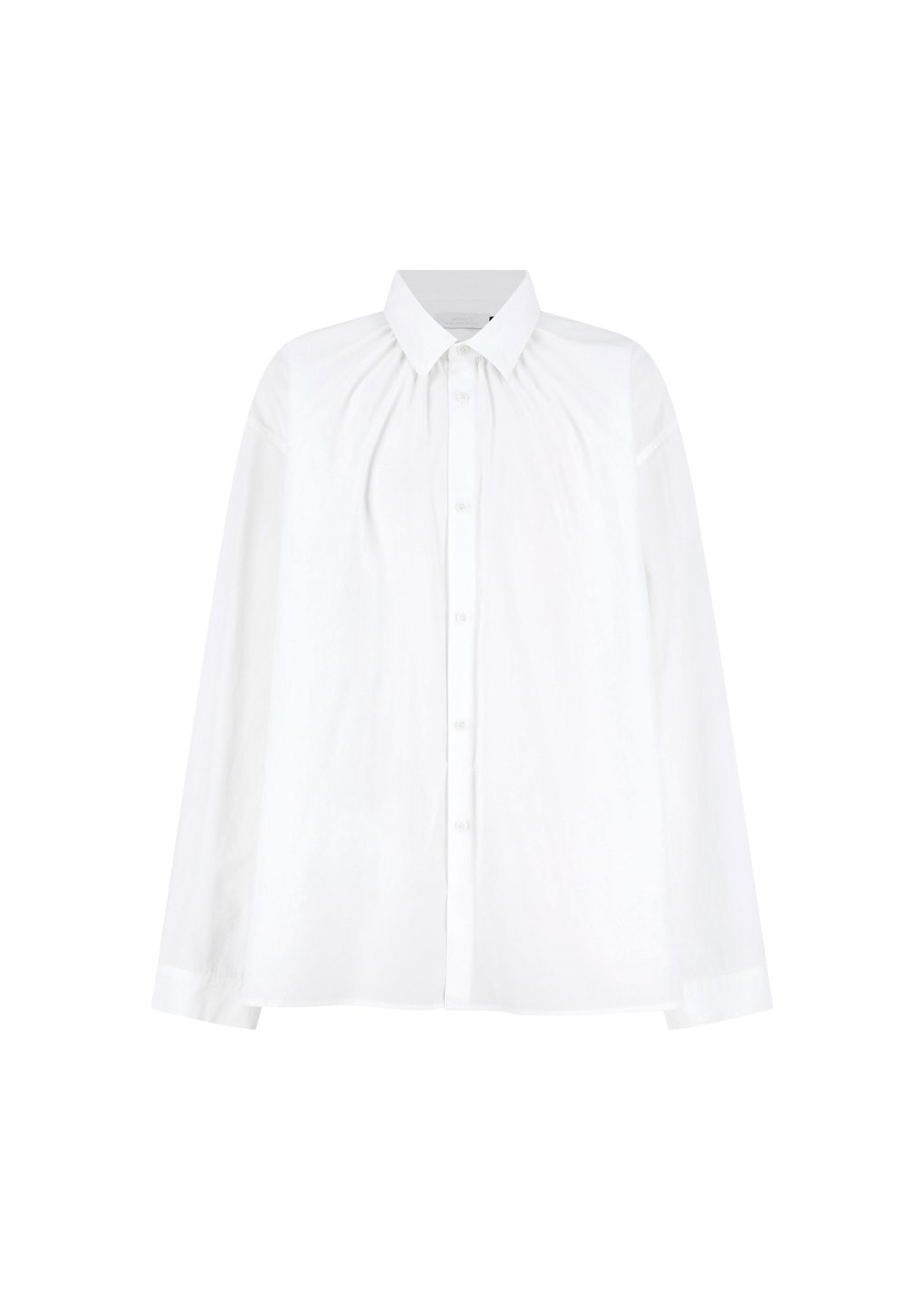 Amomento - Neck shirring shirt (White) product image 5 | TRAB K-Fashion Australia