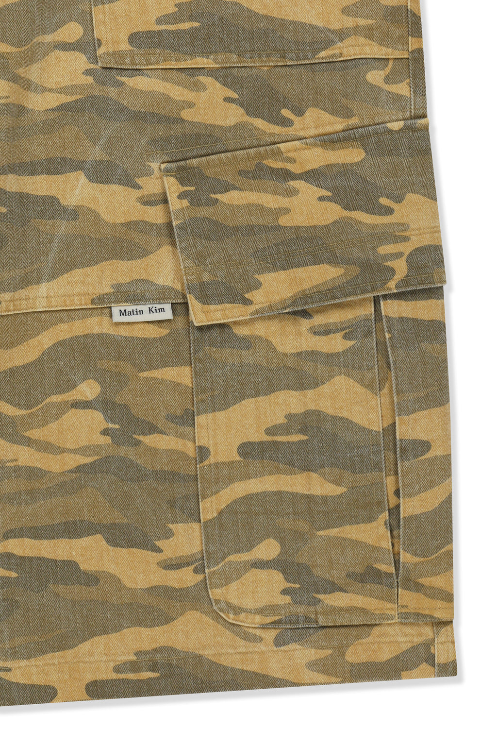 Matin Kim - Camouflage Cargo Bermuda Pants (Camel) product image 4 | TRAB K-Fashion Australia