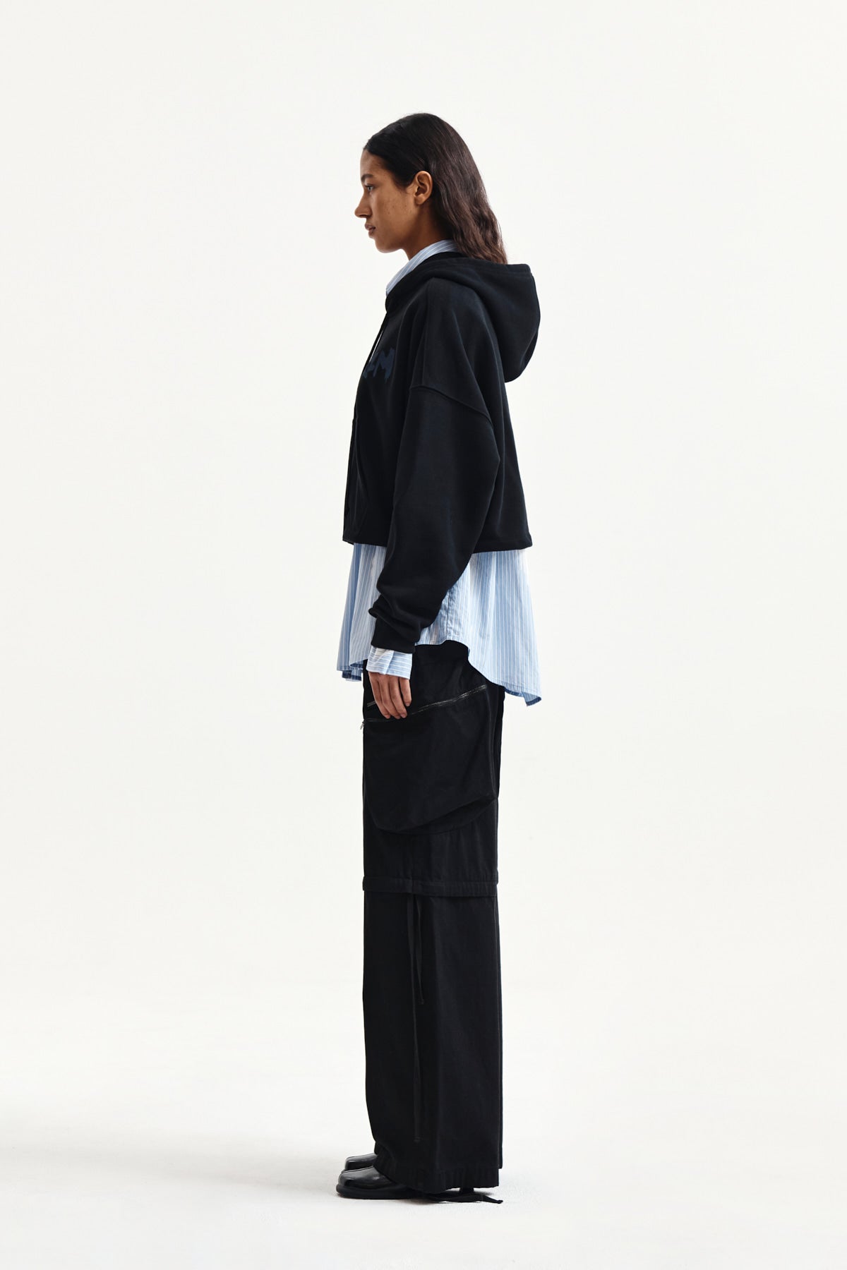 Matin Kim - Detachable Cargo Pants (Black) product image 6 | TRAB K-Fashion Australia