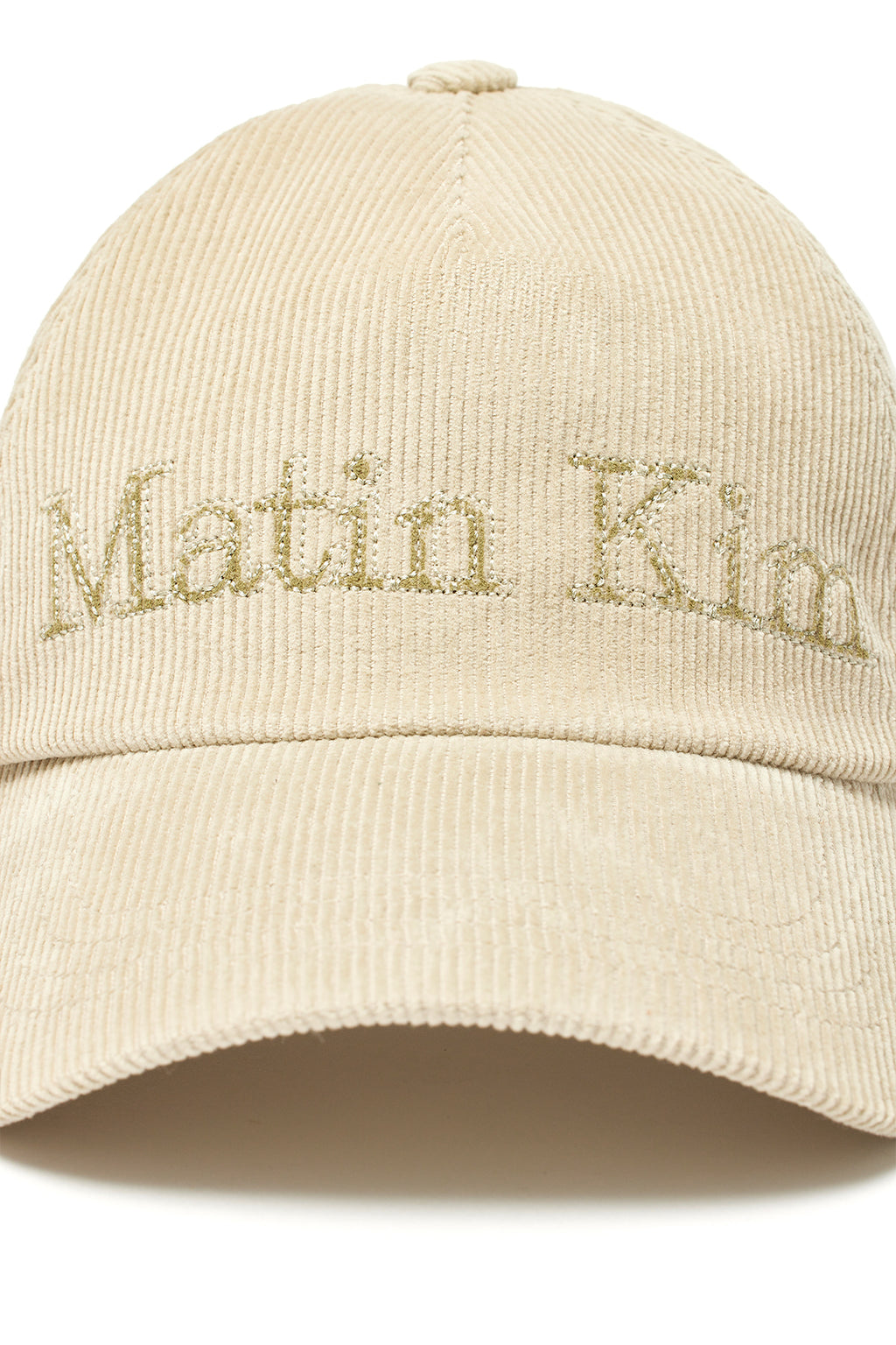 Matin Kim - Matin Corduroy Ball Cap (Light Khaki) product image 4 | TRAB K-Fashion Australia