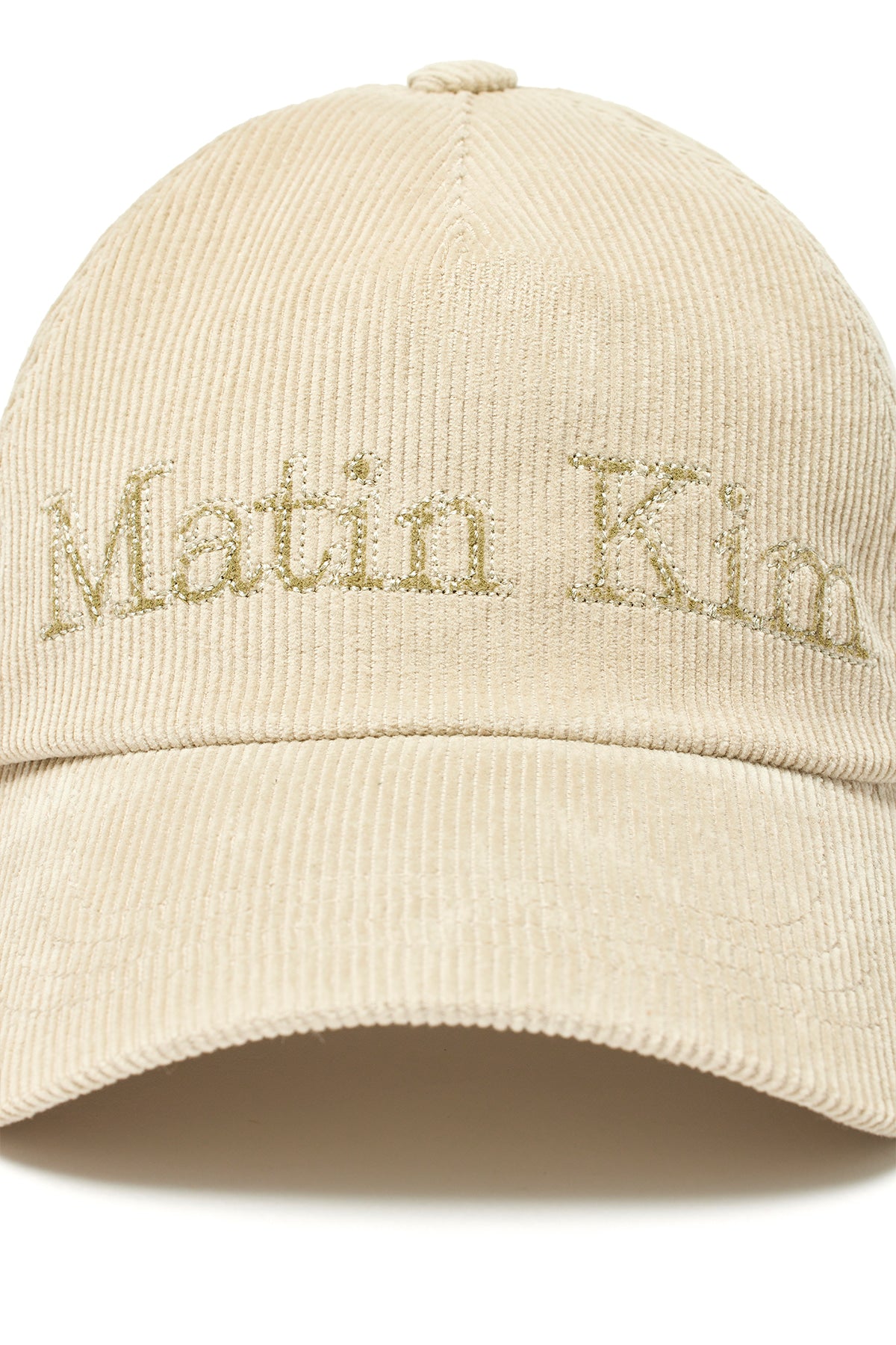 Matin Kim - Matin Corduroy Ball Cap (Light Khaki) product image 4 | TRAB K-Fashion Australia