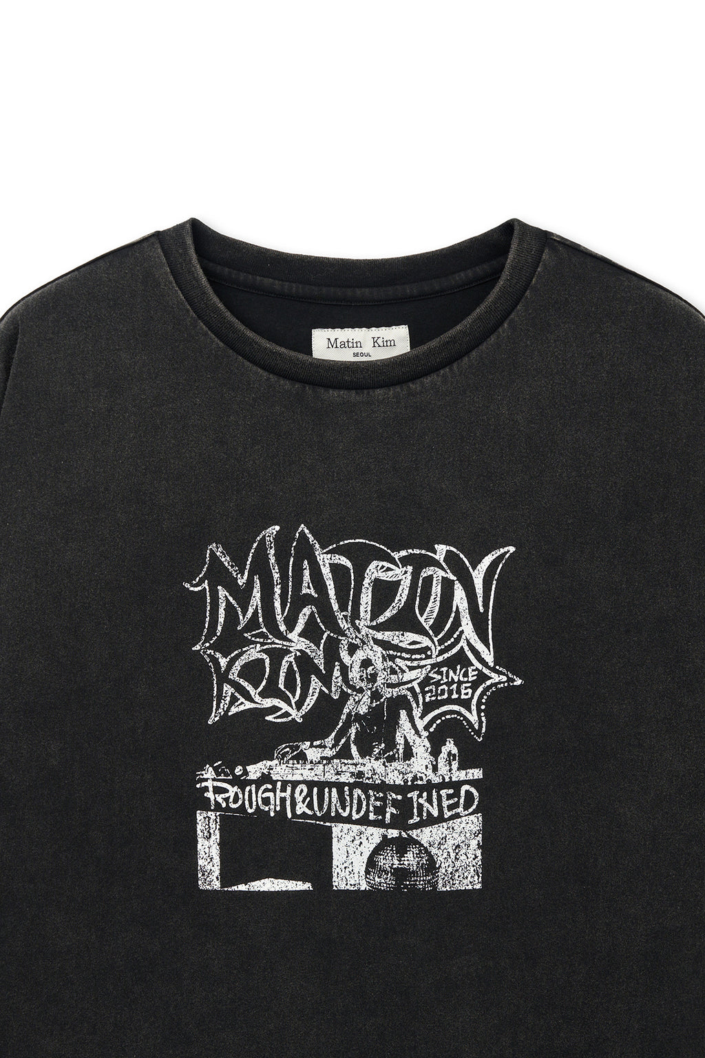 Matin Kim - Vintage Graffiti Artwork Top (Black) product image 3 | TRAB K-Fashion Australia
