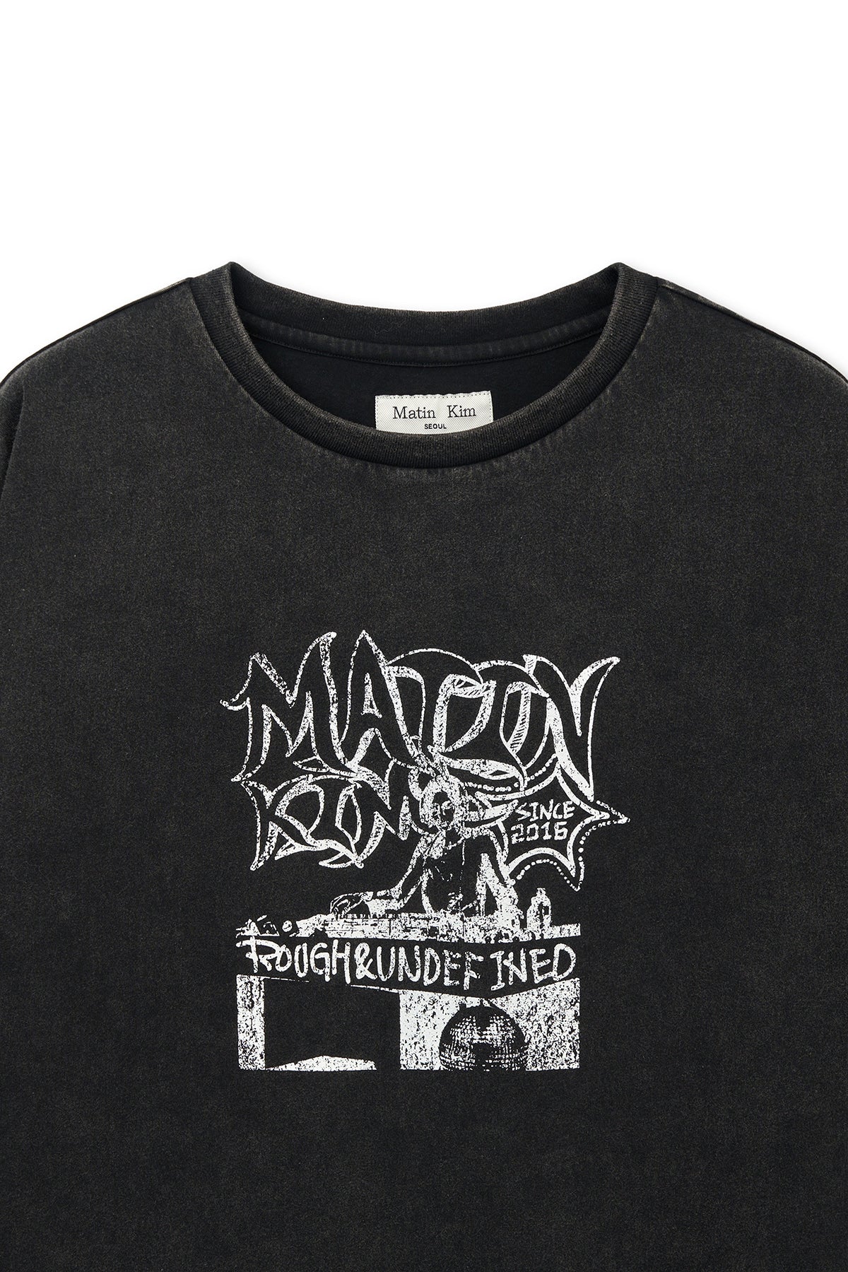 Matin Kim - Vintage Graffiti Artwork Top (Black) product image 3 | TRAB K-Fashion Australia