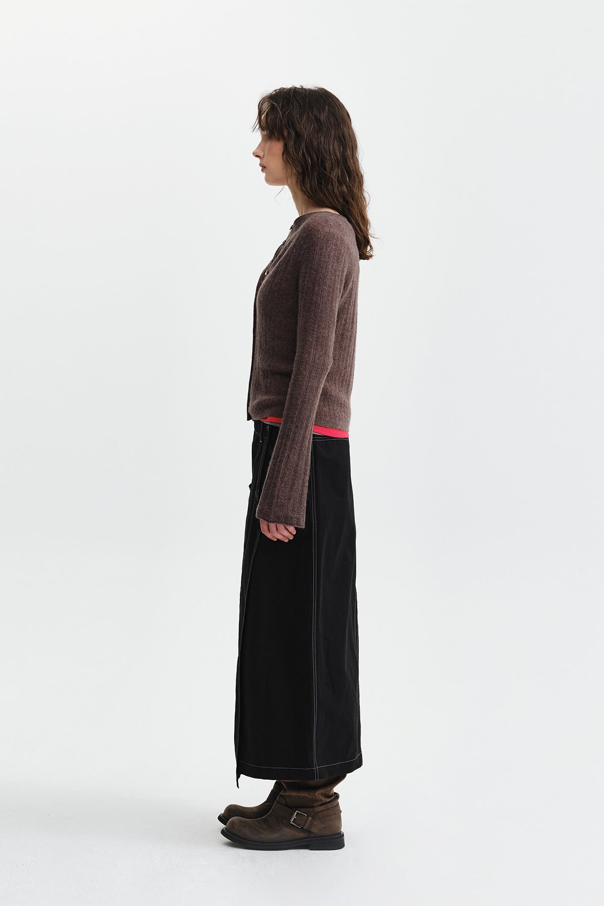 Matin Kim - Big Pocket Long Wrap Skirt (Black) product image 8 | TRAB K-Fashion Australia