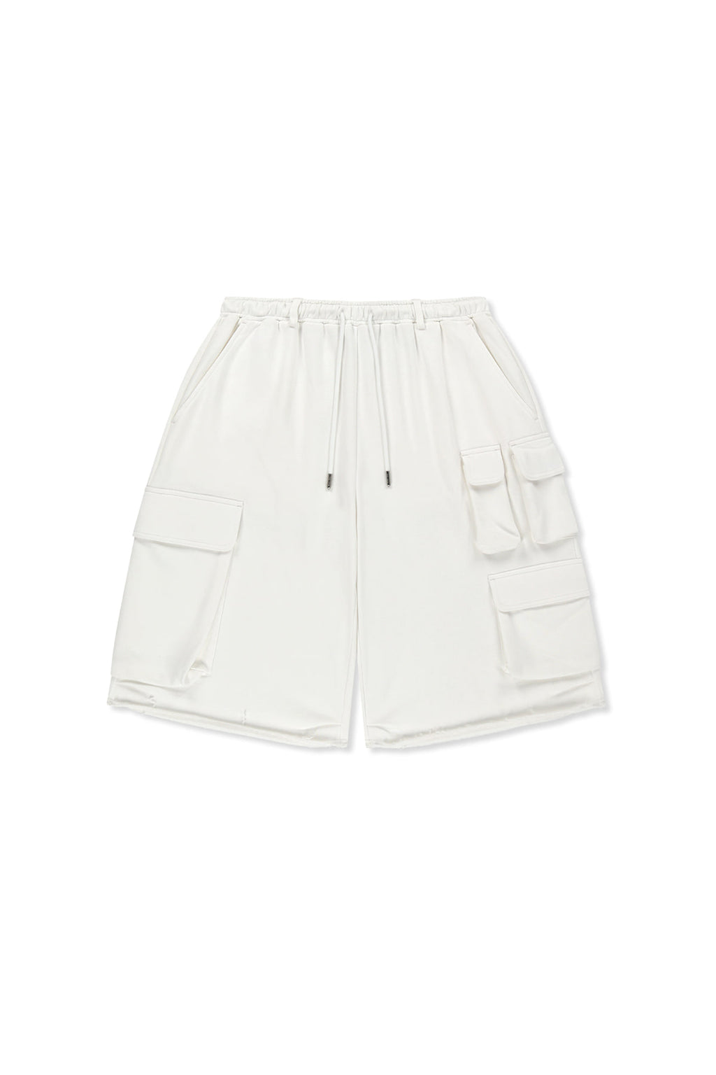 Matin Kim - Terry Utility Pocket Bermuda Pants (White) product image 1 | TRAB K-Fashion Australia