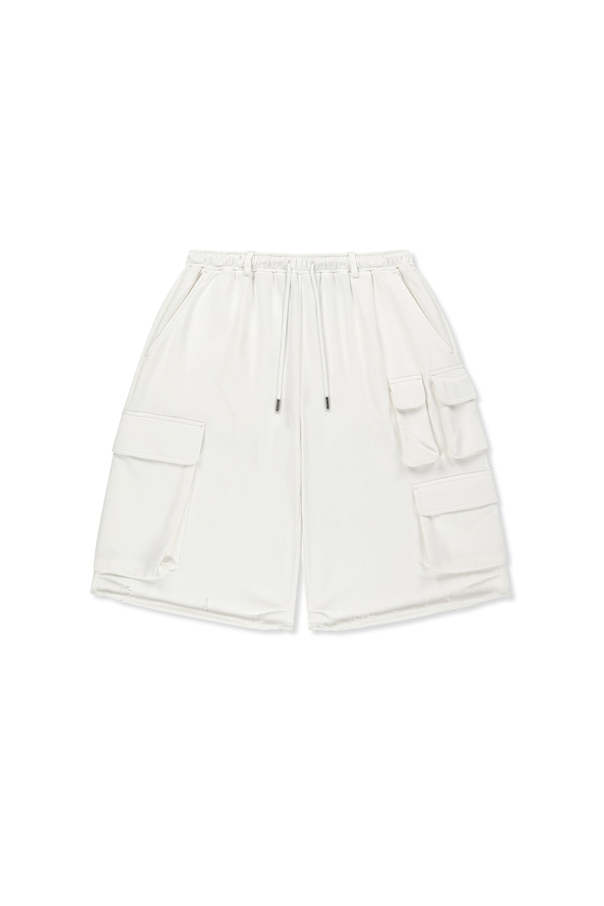 Matin Kim - Terry Utility Pocket Bermuda Pants (White) product image 1 | TRAB K-Fashion Australia