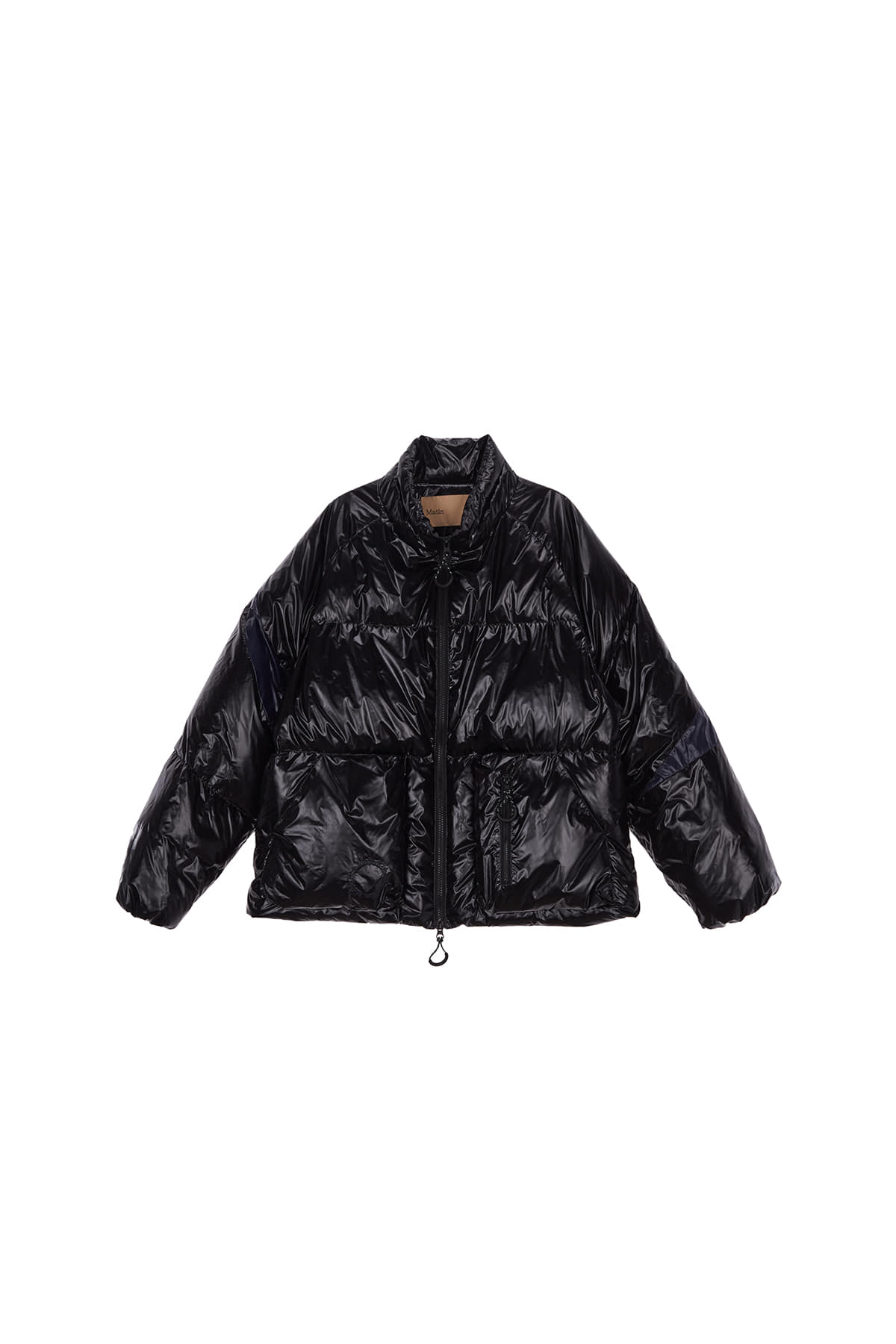 Matin Kim - Color Point Puffer Down Jumper (Black) product image 1 | TRAB K-Fashion Australia