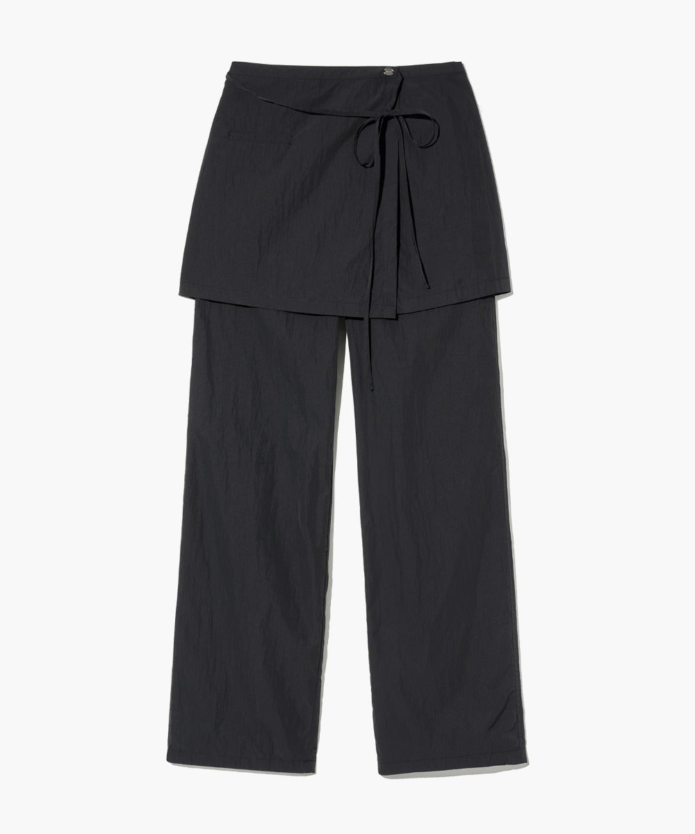 Marithe & Francois Girbaud - Layered Skirt Pants (Black) product image 1 | TRAB K-Fashion Australia