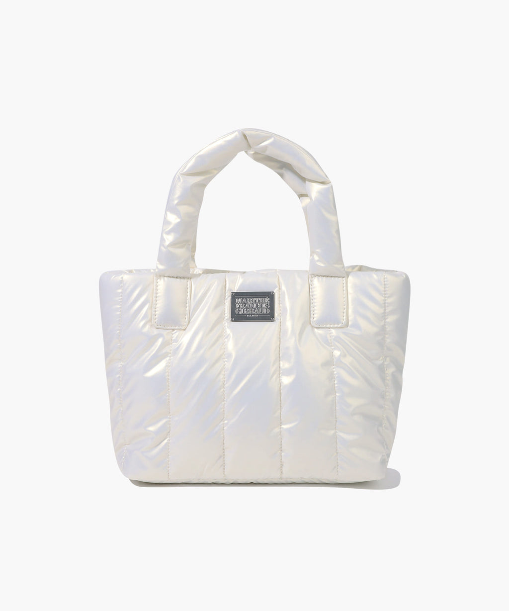 Marithe & Francois Girbaud - Classic Logo Matt Metallic Padding Bag (Ivory) product image 1 | TRAB K-Fashion Australia