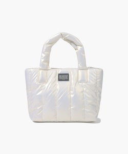 Marithe & Francois Girbaud - Classic Logo Matt Metallic Padding Bag (Ivory) product image 1 | TRAB K-Fashion Australia